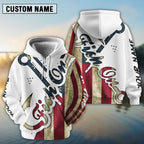 BlueJose American Flag Fish On Patriotic Fishing 3Dfish  Long Sleeve Shirts Custom Name  Quick Dry