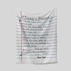 BlueJose Notebook Paper Fishing Blanket