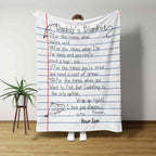 BlueJose Notebook Paper Fishing Blanket