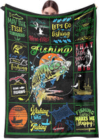 BlueJose Let's Go Fishing Blanket