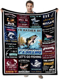 BlueJose I'd Rather Be Fishing Blanket