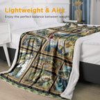 BlueJose Bass Fish Frame Fishing Blanket