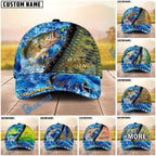 BlueJose Fishing Ocean Wave Skin Design Personalized Cap (13 Breeds)