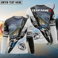 BlueJose Walleye Fishing Target Locked Custom Name & Team Name 3D Shirts