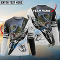 BlueJose Bass Fishing Target Locked Custom Name & Team Name 3D Shirts