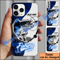 BlueJose Walleye Fishing Dark Blue Skin Sport Personalized Name Phone Case