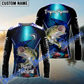 BlueJose Bass Fishing Deep Sea Sport Custom Name & Team Name Shirts