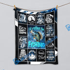 BlueJose Crappie Fishing Lovers Rather Be Blanket