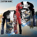 BlueJose Catfish Fishing Paint Scratch American Flag scratch Sport Custom Name & Team Name 3D Shirts