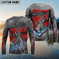 BlueJose Trout Fishing Red Gray Blur Custom Name & Team Name 3D Shirts