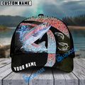 BlueJose Trout Fishing Skinfish Texure Pattern Personalized Cap