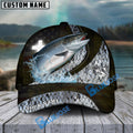 BlueJose Salmon Fishing Cross American Skinfish Pattern Personalized Cap