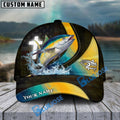 BlueJose Tuna Fishing Cross American Skinfish Pattern Personalized Cap