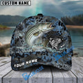 BlueJose Striped Bass Fishing Blue Kryptek Camo Personalized Cap