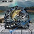 BlueJose Crappie Fishing Blue Kryptek Camo Personalized Cap