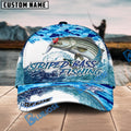 BlueJose Striped Bass Fishing Blue Water Camo Personalized Cap