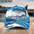 BlueJose Salmon Fishing Blue Water Camo Personalized Cap