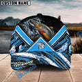 BlueJose Trout Fishing Blue Tire Triangle Pattern Personalized Cap