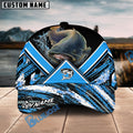 BlueJose Catfish Fishing Blue Tire Triangle Pattern Personalized Cap