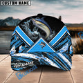 BlueJose Marlin Fishing Blue Tire Triangle Pattern Personalized Cap