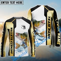 BlueJose Walleye Fishing Golden Premium Dynamic Strike Custom Name & Team Name 3D Shirts