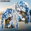BlueJose Catfish Fishing Jumping Fish Rope Hook Ocean Theme Custom Name & Team Name 3D Shirts