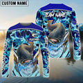 BlueJose Catfish Fishing Blue Fiction Sea Custom Name & Team Name 3D Shirts