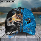 BlueJose Fishing Sparkling Water Smoke Pattern Design Personalized Cap (13 Breeds)