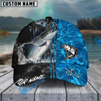BlueJose Fishing Sparkling Water Smoke Pattern Design Personalized Cap (13 Breeds)