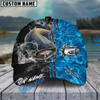 BlueJose Fishing Sparkling Water Smoke Pattern Design Personalized Cap (13 Breeds)