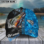 BlueJose Fishing Sparkling Water Smoke Pattern Design Personalized Cap (13 Breeds)