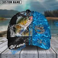 BlueJose Fishing Sparkling Water Smoke Pattern Design Personalized Cap (13 Breeds)