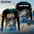 BlueJose Striped Bass Fishing The Ultimate Master Custom Name & Team Name 3D Shirts
