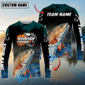 BlueJose Redfish Fishing The Ultimate Master Custom Name & Team Name 3D Shirts