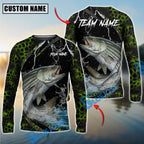BlueJose Fishing Green Thunder Strike Custom Name & Team Name 3D Shirts (12 Breeds)