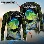 BlueJose Fishing Green Thunder Strike Custom Name & Team Name 3D Shirts (12 Breeds)