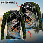 BlueJose Fishing Green Thunder Strike Custom Name & Team Name 3D Shirts (12 Breeds)