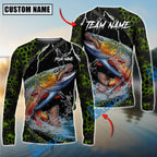 BlueJose Fishing Green Thunder Strike Custom Name & Team Name 3D Shirts (12 Breeds)