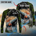 BlueJose Fishing Green Thunder Strike Custom Name & Team Name 3D Shirts (12 Breeds)