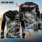 BlueJose Fishing Black Gray Grunge Anchor Vintage Custom Name & Team Name 3D Shirts (12 Breeds)