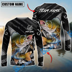 BlueJose Fishing Black Gray Grunge Anchor Vintage Custom Name & Team Name 3D Shirts (12 Breeds)