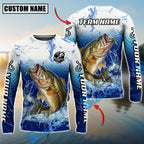 BlueJose Fishing Freshwater Strike Legend Custom Name & Team Name 3D Shirts (12 Breeds)