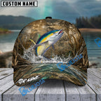 BlueJose Fishing Camo Splash Lure Personalized Name Classic 3D Cap (13 Breeds)