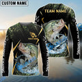 BlueJose Crappie Fishing Golden With Skinfish Pattern Custom Name & Team Name 3D Shirts