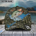 BlueJose Crappie Fish Camouflage Fishing Personalized Cap