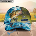 BlueJose Fishing Ocean Splash Fish Scale Personalized Cap (13 Breeds)
