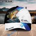 BlueJose Bass Fishing Blue Camo Pattern Personalized Cap