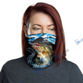 BlueJose Bass Fishing Blue Camo Sport Neck Gaiter