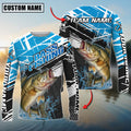 BlueJose Bass Fishing Bold Graphic Splash Contrast Design Custom Name & Team Name 3D Shirts