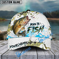 BlueJose Bass Fishing Skin Dynamic Jump Personalized Cap